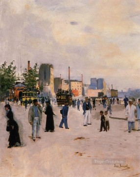 A Morning Stroll Jean Beraud Oil Paintings